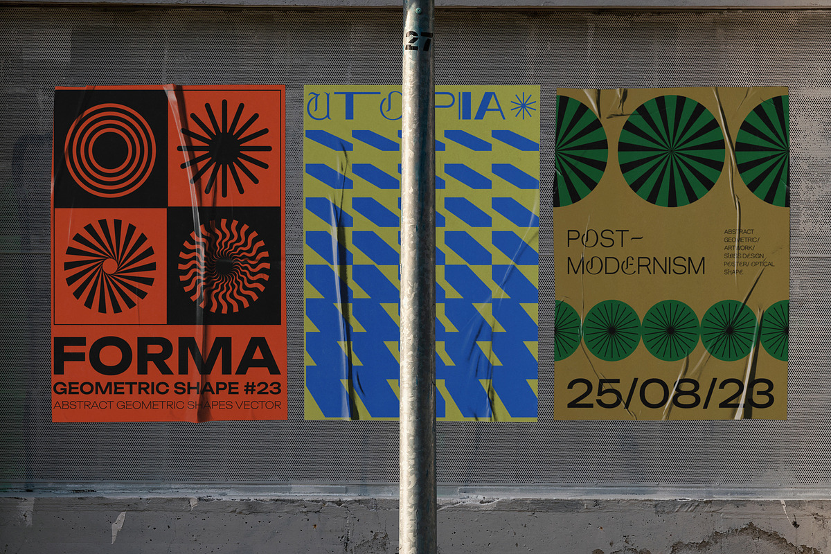 FORMA - 88 MODERN GEOMETRIC POSTERS, a Pattern Graphic by craftlove (Photo 3 of 8)