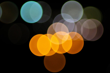 bokeh circles, defocusing on a black, an Abstract Photo by darksoul72