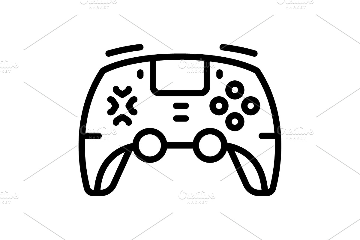 Controllers game black icon, an Outline Icon by Creative priyanka