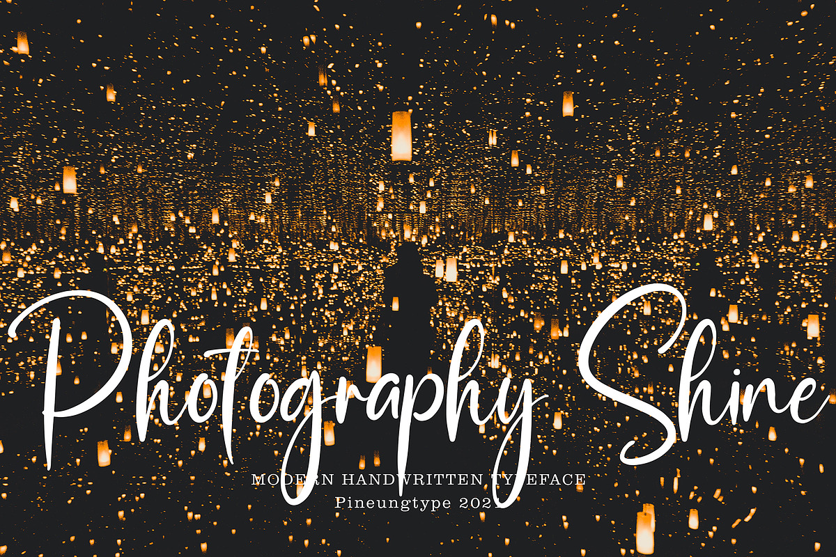 Ponha Danila, a Script Font by pineungtype (Photo 7 of 9)