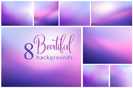 8 Beautiful gradient background