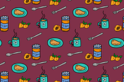 Doodle Art Pattern Bundle, a Food Illustration by AJ Doodles (Thumbnail 10 of 13)