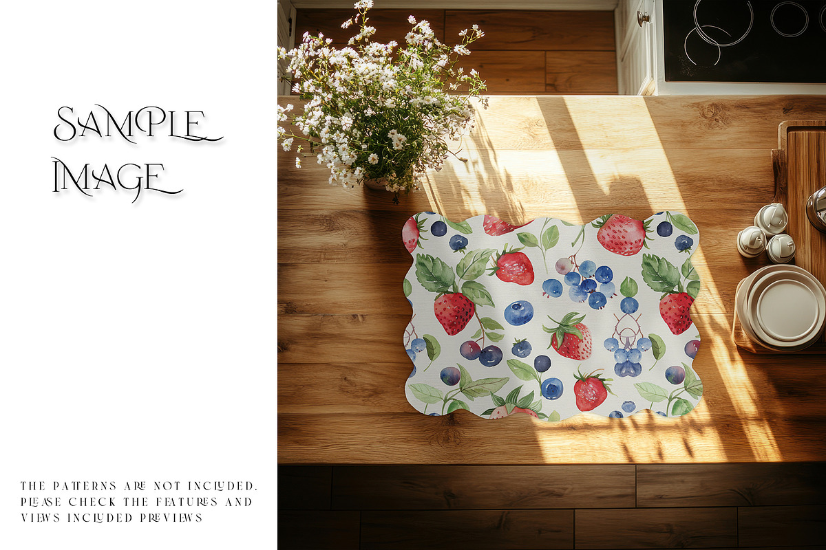 Scalloped Laser Cut Placemat Mockups, a Mockup by mock-ups (Photo 8 of 22)