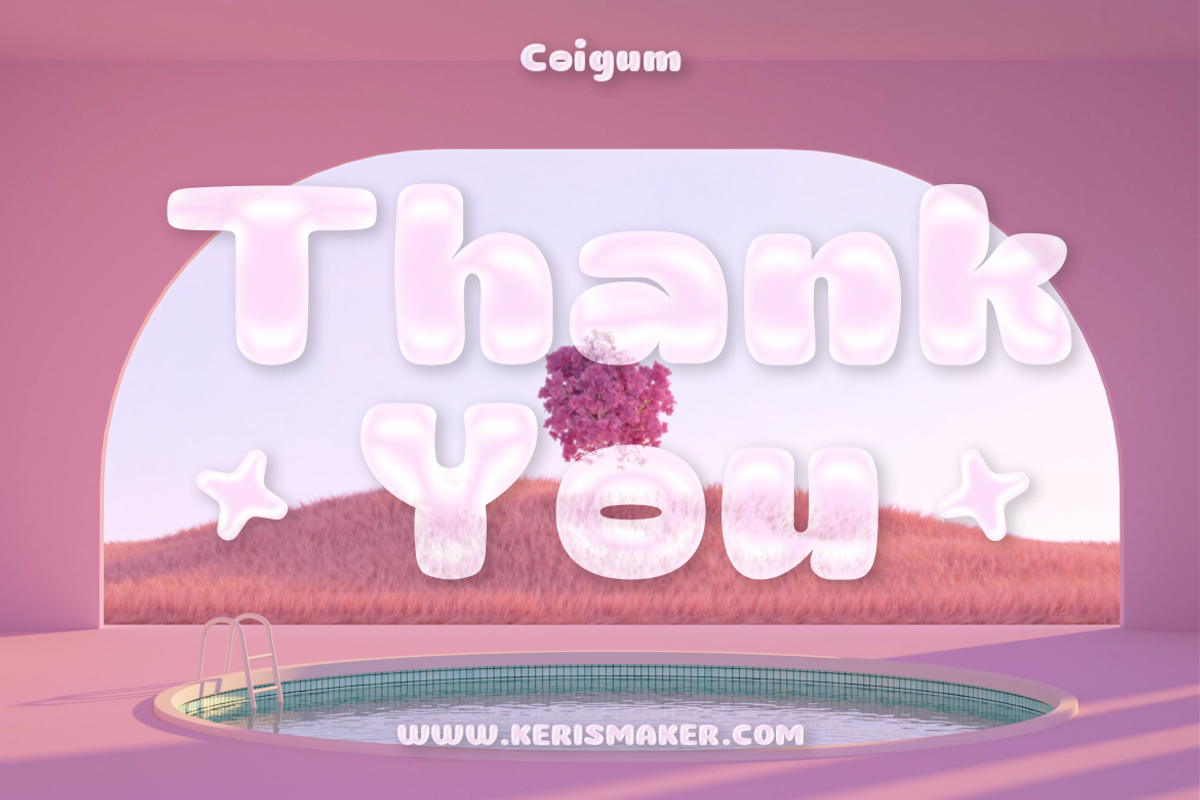 Coigum, a Sans Serif Font by kerismaker (Photo 11 of 11)