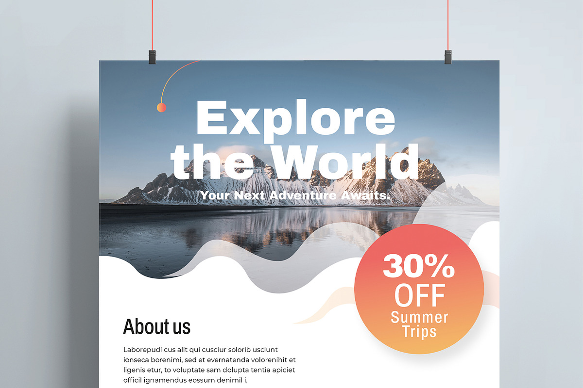 Travel Flyer Layout preview 2