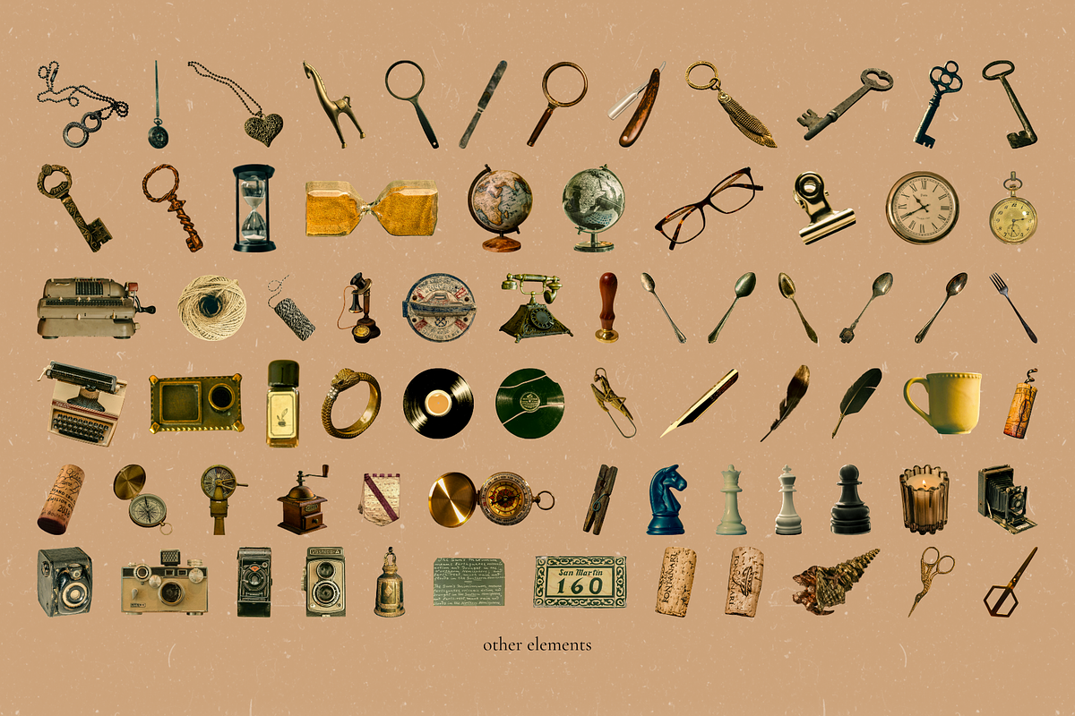 Antique Paper Scrapbook Collection, an Object Graphic by JulsIst (Photo 8 of 11)