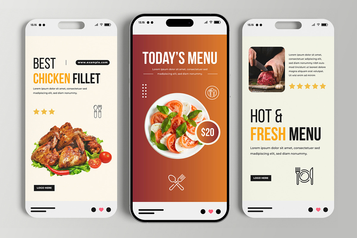 Restaurant Food Social Media Story preview 2