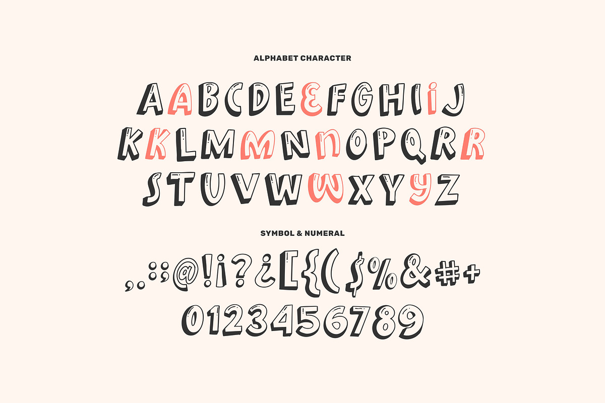 Gummy Twist - 3D Playful Kids Font, a Handwritten Font by Imoodev (Photo 5 of 5)