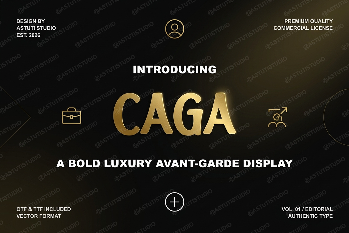 Caga - Elegant Modern Serif Typeface, a Serif Font by Astuti Studio (Photo 2 of 25)