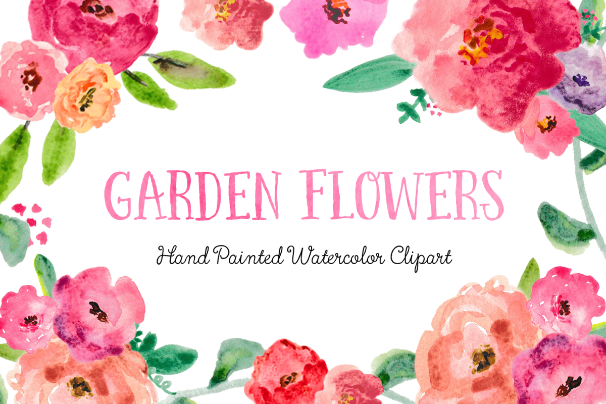 SALE! HUGE Watercolor Flower Bundle, an Illustration by Emerald & Ivy Studios (Photo 16 of 23)