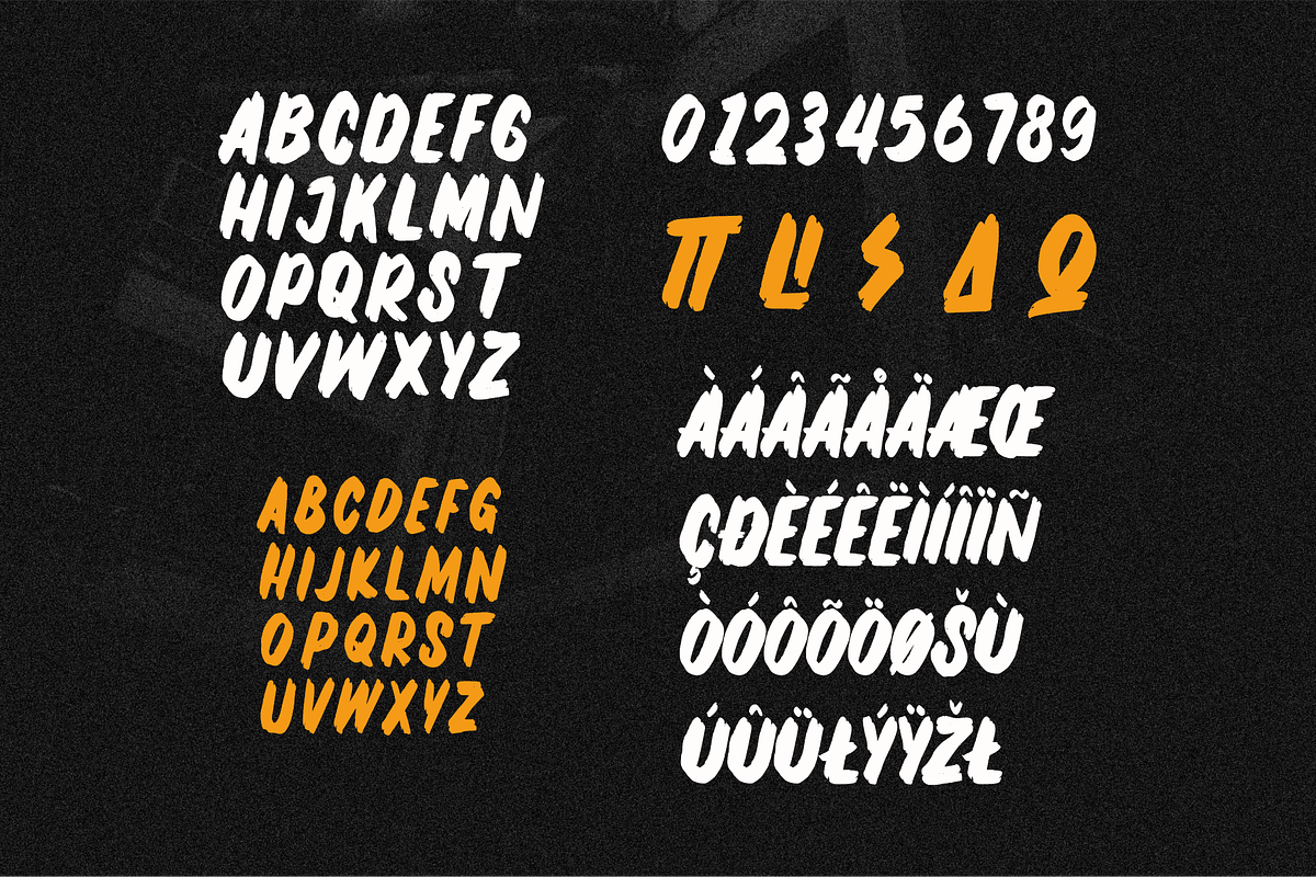 Tweaks Brush Font, a Sans Serif Font by 24Design Studios (Photo 5 of 6)