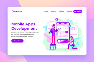 Mobile Apps Development Landing Page