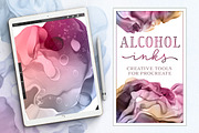 Dynamic Alcohol Inks for Procreate, a Brush Add-On by Wonderbox Creative (Thumbnail 1 of 8)