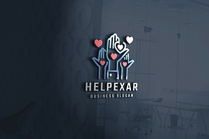 Helping Hand Charity Foundation Logo, a Branding & Logo Template by Design_Planet