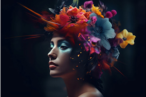 Amazing Incredible Colorful Portrait