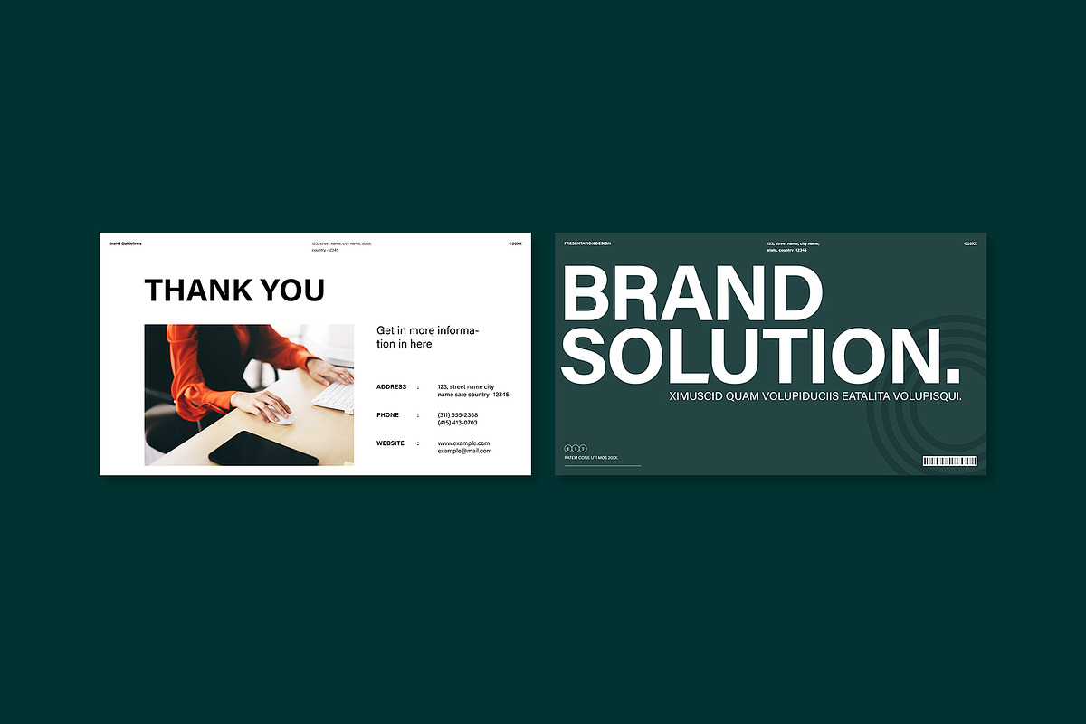 Professional Brand Identity Template, a Presentation Template by E-Type (Photo 7 of 7)