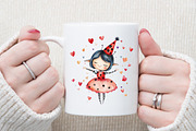 Ladybug Elf,Christmas Clipart, an Illustration by Sublimation Artist (Thumbnail 5 of 6)