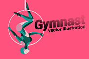 Curly gymnastics smooth shapes, a Healthcare Illustration by Infinity Creativity (Thumbnail 1 of 2)