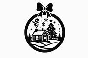 christmas laser cut bundle, christma, a Graphic by Creativeshirt (Thumbnail 12 of 16)