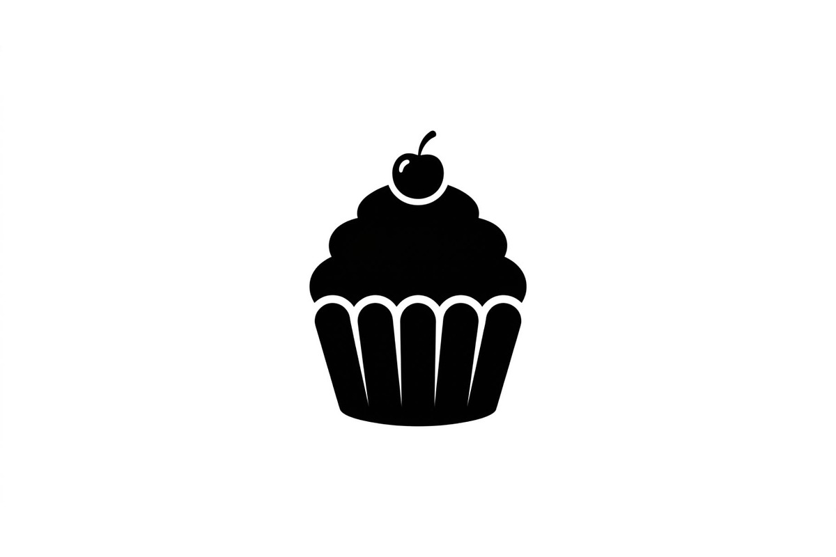 Frosted Cupcake Silhouette Pack, an Object Graphic by Designs_River (Photo 3 of 3)