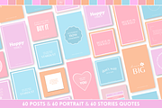 Bright Pastel Instagram Templates, a Social Media Template by SunshineStudioBoutique (Thumbnail 6 of 10)