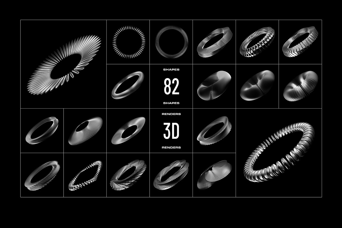 3D Chrome Circles - 82 illustrations, an Object Graphic by assetpro.design (Photo 4 of 12)
