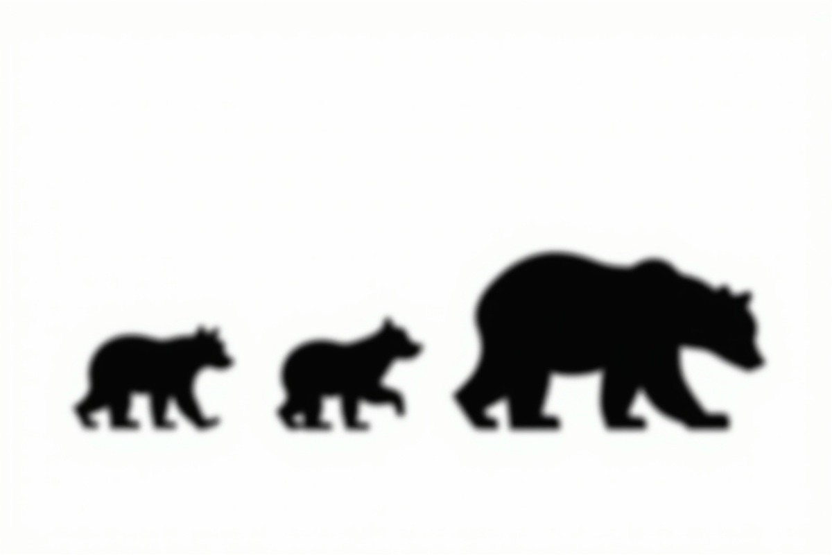 Bear Family Silhouette Bundle, an Illustration by jahid234 (Photo 6 of 9)