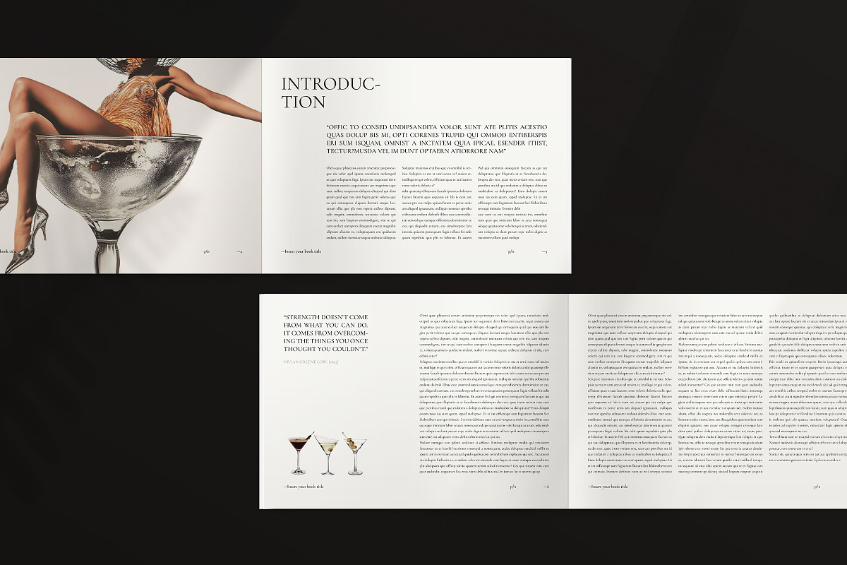 Book Title Layout Landscape Template, a Brochure Template by ArtisanaAura (Photo 5 of 23)