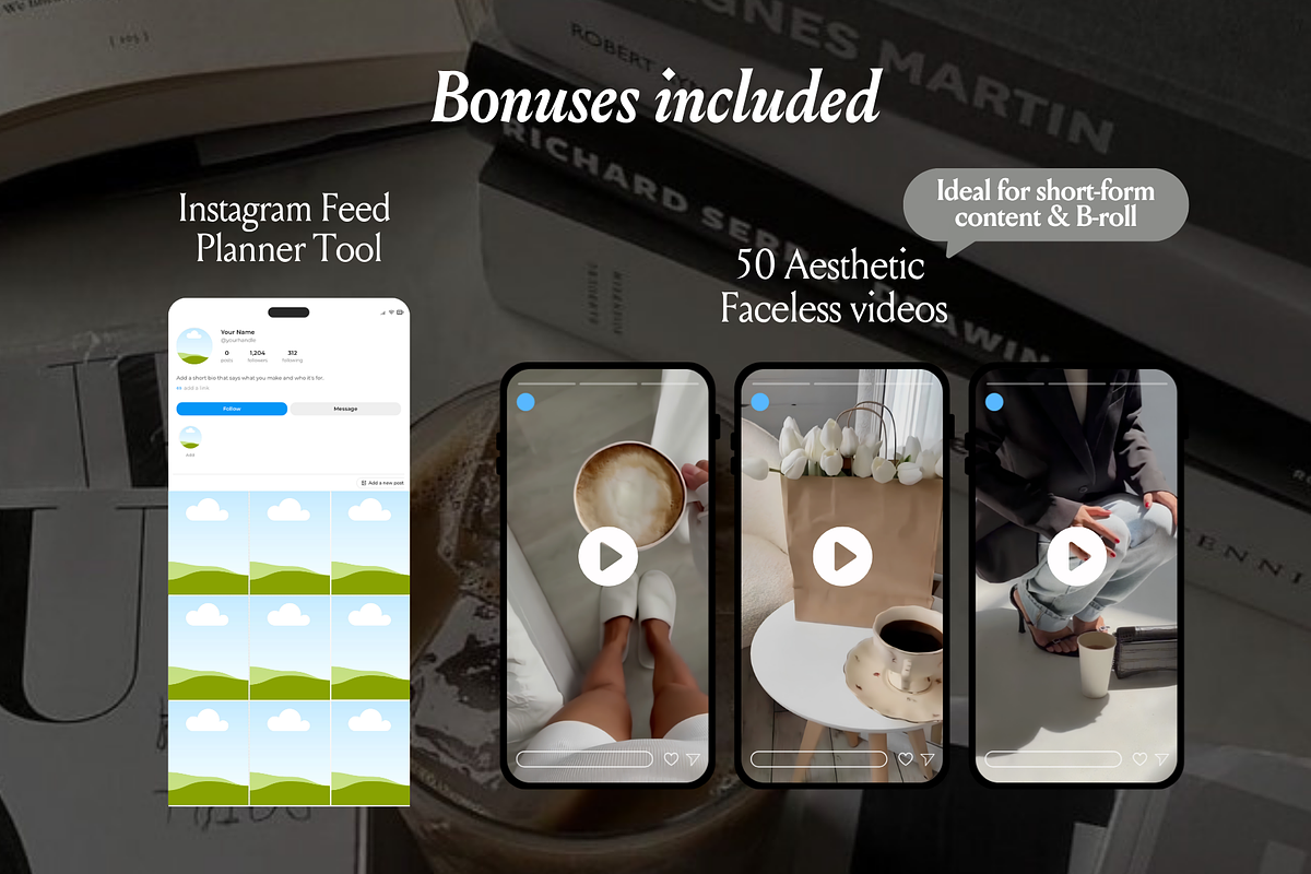 Brown Social Templates for Creators, a Social Media Template by CanvaTemplateClubCo (Photo 11 of 16)