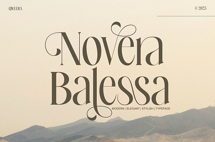 Novera Balessa - Modern Elegant, a Serif Font by Qweera Studio