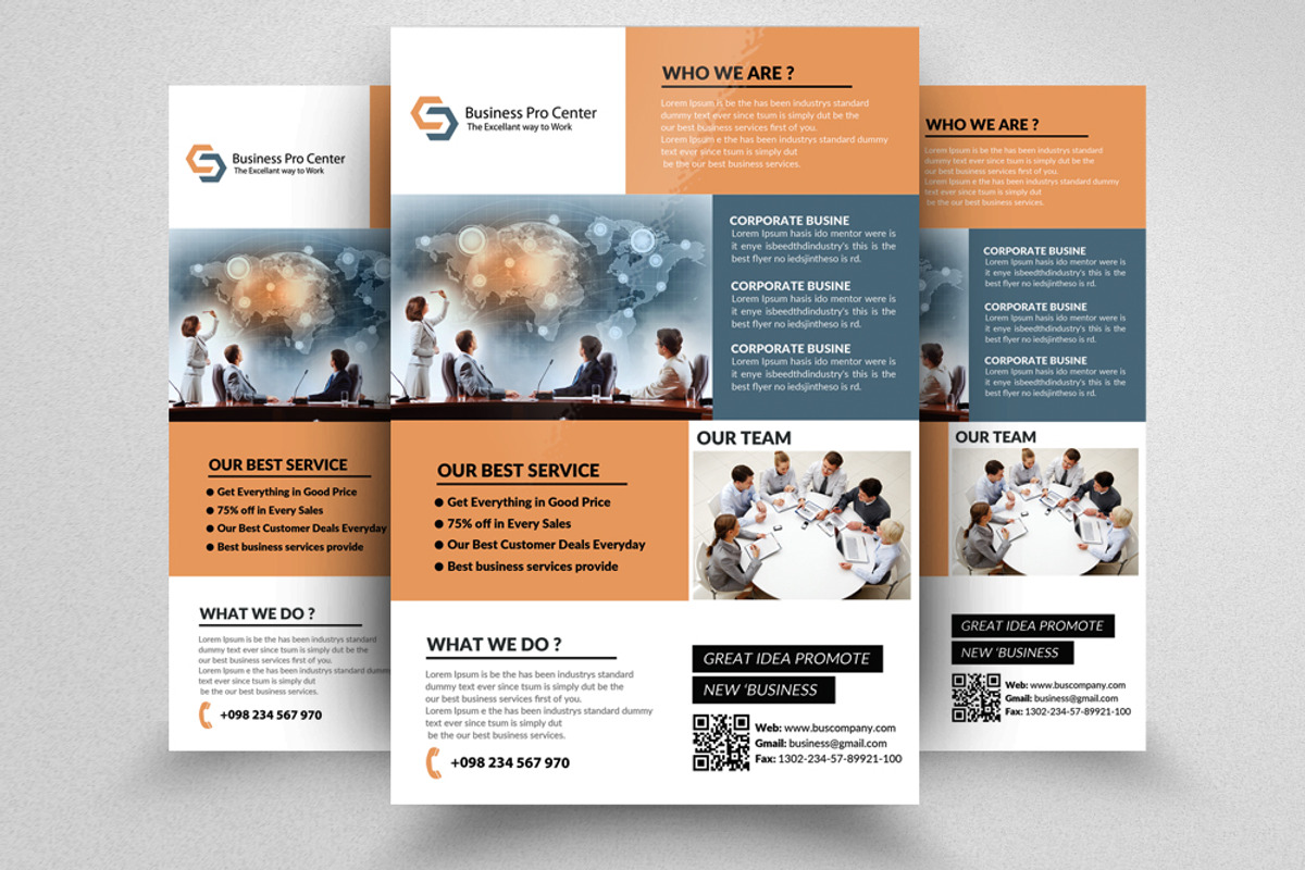 100 Business Flyers Mega Bundle, a Flyer Template by Design Up (Photo 100 of 100)