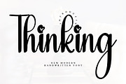 Thinking, a Handwritten Font by InermediaSTUDIO (Thumbnail 1 of 7)