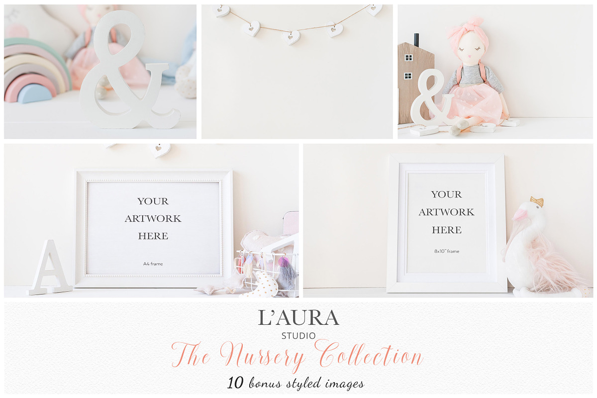 Frame mockup bundle - nursery, a Print Template by L'Aura Studio (Photo 2 of 9)