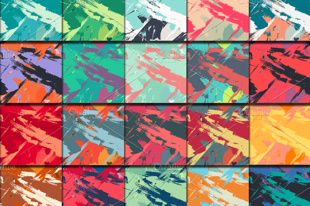 Grunge Retro Seamless Textures, a Pattern Graphic by barsrsind (Photo 3 of 3)