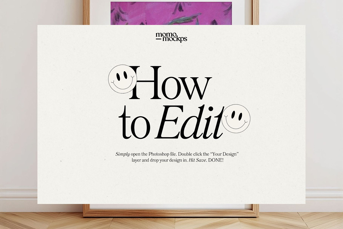 Leaning Frame Mockup | Poster Mockup, a Household Mockup by momomockps (Photo 7 of 8)