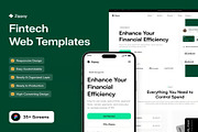 Zippay Fintech Web Templates UI Kit, an UI Kit Template by Lumina_ui_ux202 (Thumbnail 1 of 6)
