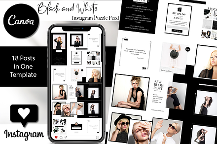 Black and White Instagram Puzzle