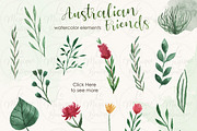 Australian Friends Watercolor Set, an Animal Illustration by LeMagiqueBoutique (Thumbnail 3 of 5)