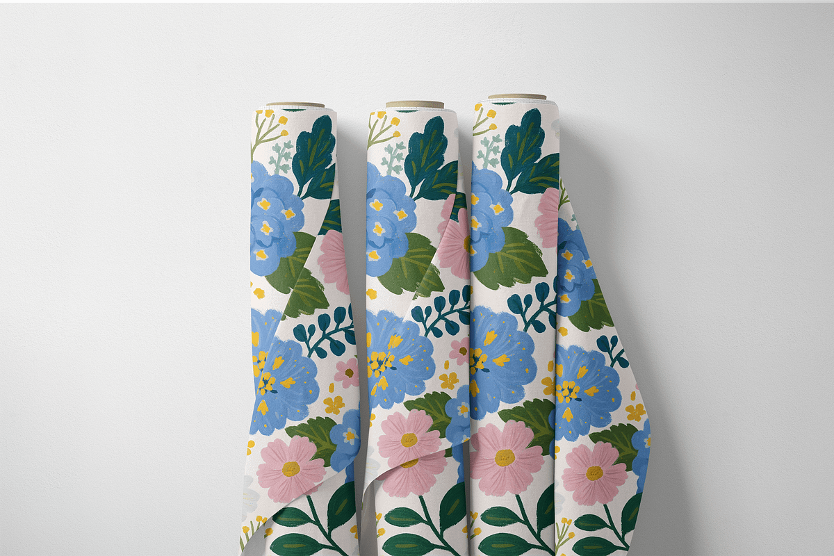Blue Hydrangea Floral Seamless, a Pattern Graphic by Pati Charm Studio (Photo 6 of 6)