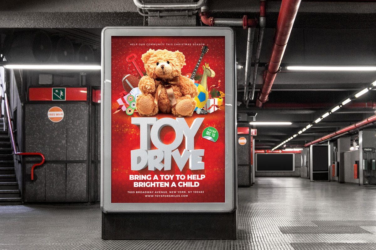 Toy Drive Flyer Template, a Flyer Template by MadridNYC (Photo 3 of 3)