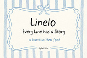 Linelo - A Handwritten Font, a Handwritten Font by byherline (Thumbnail 1 of 4)