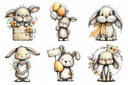 Easter Pink Bunny Clipart, an Illustration by Daily.Designs (Thumbnail 4 of 8)