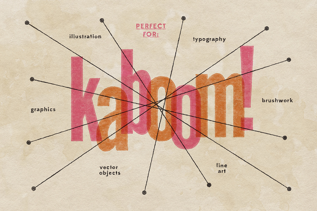 Atomica Mid-Century Print Effects, an Action Add-On by True Grit Texture Supply (Photo 6 of 11)