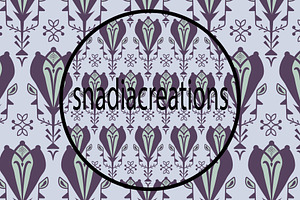 Floral Deco, a Pattern Graphic by snadiacreations