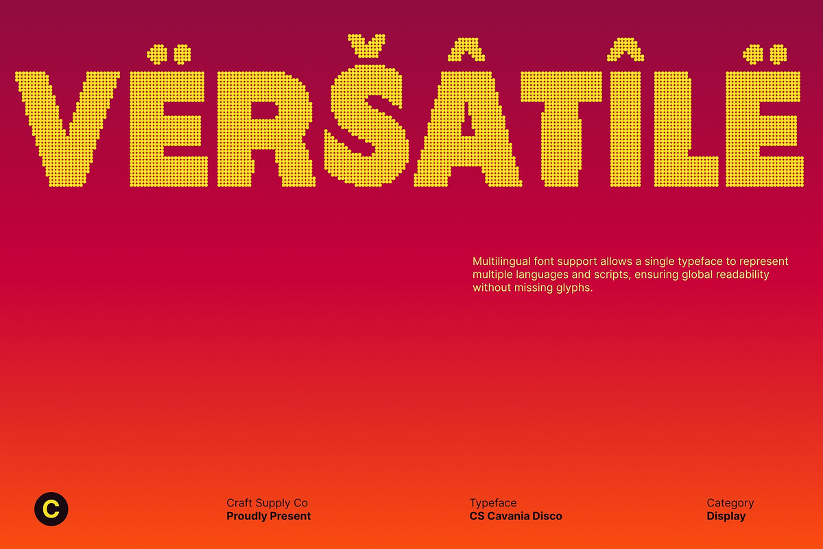 CS Cavania Disco, a Sans Serif Font by Craft Supply Co. (Photo 5 of 8)
