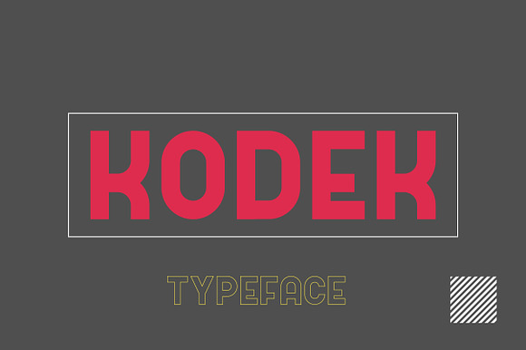 Kodek Typeface preview 6