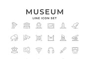 Set line icons of museum, an Outline Icon by motorama (Thumbnail 1 of 2)