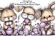 Whimsical Easter Bunny Clipart, an Illustration by GatewayDesign (Thumbnail 1 of 5)