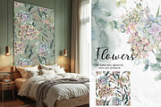 Set of watercolor flowers, a Decorative Illustration by RushkinaAntonina (Thumbnail 2 of 11)