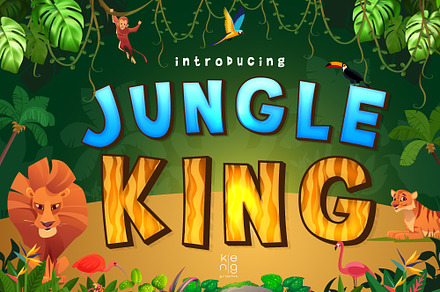 Jungle King Font, a Handwritten Font by KengGraphic